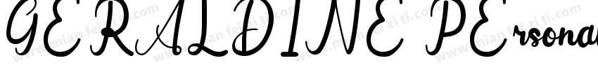 GERALDINE PErsonal u字体转换